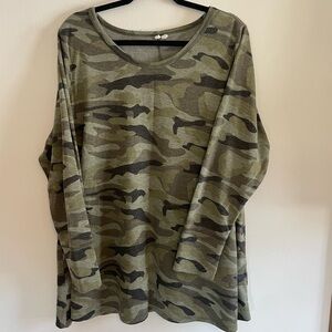 Maurices Green Camo Long Sleeve